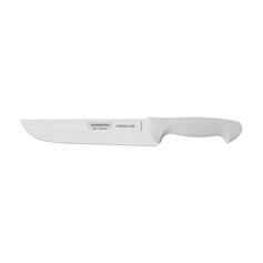 Faca Para Carne Tramontina Premium Com Lâmina De Aço Inox E Cabo De Polipropileno Branco 8