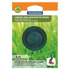 Carretel 1 Fio De Nylon 1,8 MM Tramontina Para Aparador De Grama Com 5 M De Comprimento