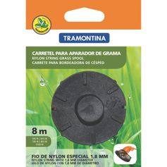 Carretel 1 Fio De Nylon 1,8 MM Tramontina Para Aparador de Grama Com 8 M De Comprimento