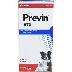 Suplemento Coveli Previn ATX para Cães e Gatos 60 mL