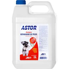 Shampoo Reparador de Pelos Mundo Animal Astor Cães Gatos 5lt
