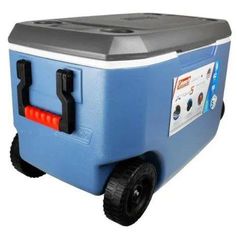 Caixa Térmica XTreme 5 Azul Com Rodas Coleman