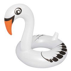 Boia Cisne Perolado Branco Com Abertura