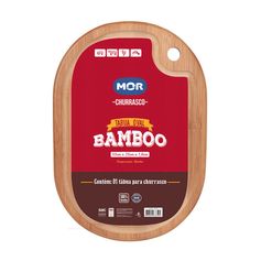 Tábua Oval Bambo 33Cm X 23Cm