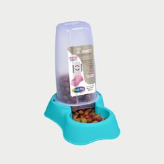 Comedouro Plast Pet Flex Gourmet Azul Tiffany 650ml