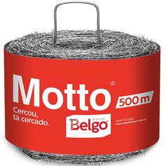 Rolo de Arame Farpado 500M Motto Belgo