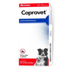 Anticoprofágico Coveli Coprovet para Cães e Gatos 20 Comp