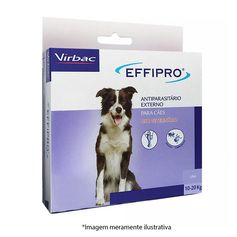 Antipulgas Virbac Effipro 1,34mL Cães até 20kg 4UN