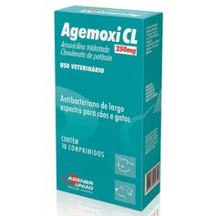 Antibiótico Agemoxi CL 250mg 10 Comprimidos