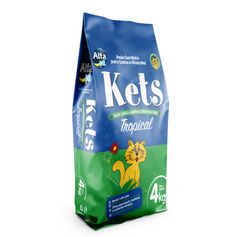 Granulado Higiênico Kets Tropical para gatos 4Kg
