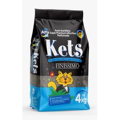 Areia Granulada Finíssimo Kets para Gatos 4Kg