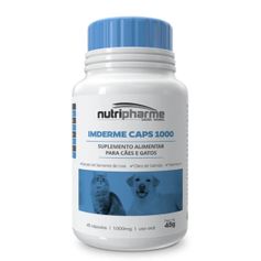 Suplemento para Cães e Gatos - Imderme 1000mg - 45comp. - Nutripharme