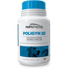 Suplemento para Cães - Poligym 10 - 30comp. - Nutripharme