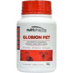 Suplemento para Cães e Gatos - Globion Pet - 30comp. - Nutripharme