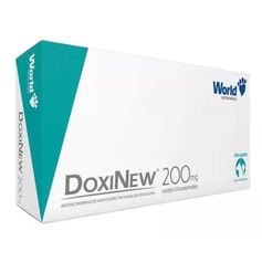 Antimicrobiano World Doxinew 200mg para Cães e Gatos - Contém 2 blísteres com 07 comprimidos