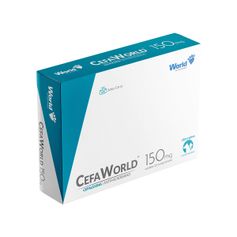 Antimicrobiano World Cefaworld 150mg para Cães e Gatos - Contém 1 blister com 12 comprimidos