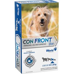 Antiparasitário World Confront Plus 1,34ml para Cães até 20kg - Contém 1 pipeta