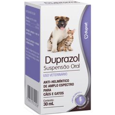 Anti-Helmíntico Duprat Duprazol Suspensão Oral para Cães e Gatos 30ml