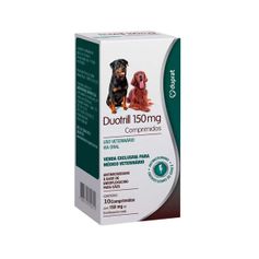Antibiótico Duprat Duotrill para Cães 150mg - Contém 10 comprimidos