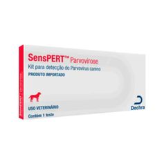 Kit Teste Dechra Senspert Parvovirose para Cães - Contém 1 teste