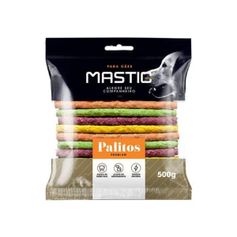 Petisco Mastig Palito Rígido 8" para Cães Colorido 500g
