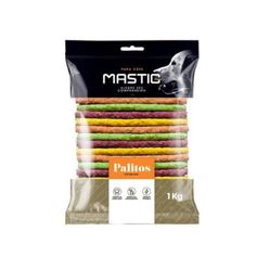Petisco Mastig Palito Rígido 8" para Cães Colorido 1kg