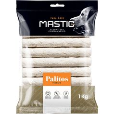 Petisco Mastig Palito Rígido 15mm para Cães Natural 1kg