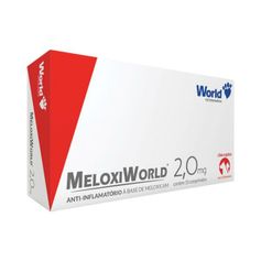 Anti-Inflamatório World Meloxiworld 2,0mg para Cães e Gatos - Contém 1 blister com 10 comprimidos
