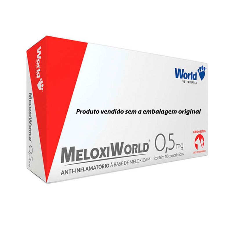 Anti Inflamatório World Meloxiworld 0 5mg para Cães e Gatos  