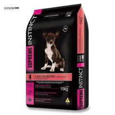 Ração Seca Supreme Instinct para Cães Filhotes Porte Médio 15kg