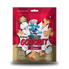 Biscoito Pet Dog Gourmet para Cães Carne 180g