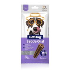 Petisco Pet Dog Saúde Oral para Cães Adultos Porte Médio e Grande 170g