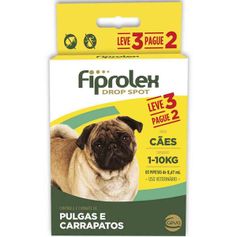 Antipulgas Ceva Fiprolex 0,67ml para Cães de 1kg até 10kg - Contém 3 pipetas
