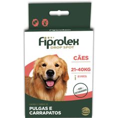 Antipulgas Ceva Fiprolex 2,68ml para Cães de 21kg a 40kg - Contém 1 pipeta