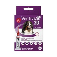 Antipulgas Ceva Vectra 3D 8ml para Cães de 40kg até 67kg - Contém 1 pipeta