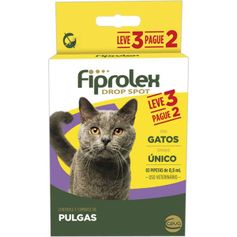 Antipulgas Ceva Fiprolex 0,5ml para Gatos - Contém 3 pipetas