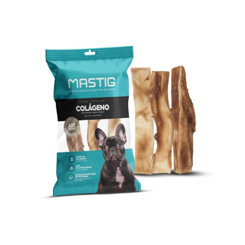 Petisco Mastig Mini Retriever 4  Col geno para C es Frango - Cont m 3 unidades  0