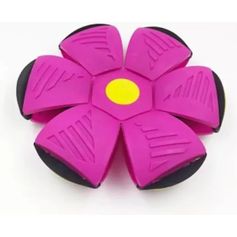 Brinquedo SS Pet Bola Maluca Disco Voador com Luzes Rosa