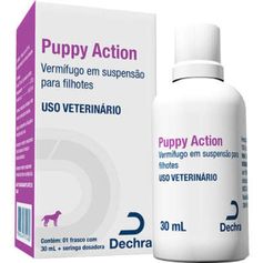 Vermífugo Dechra Puppy Action para Cães Filhotes 30ml