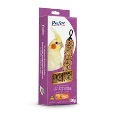 Bastão Prefere para Calopsita, Agapornis e Periquito Tradicional 100g - Contém 2 bastões