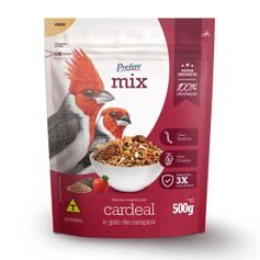 Ração Prefere Mix para Cardeal e Galo de Campina 500g