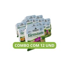 Combo Ração Úmida Everest The Farm Taste para Gatos Adultos Cubos de Frango ao Molho com Abóbora e Arroz 100g – Contém 12 unidades