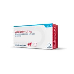 Medicamento Dechra Cardisure para Cães 1,25mg - Contém 80 comprimidos