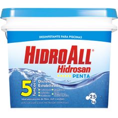 Cloro Granulado Hidroall Hidrosan Penta para Piscina 2,5kg