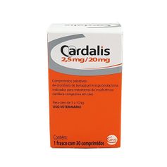 Cardalis Ceva 2,5mg/20mg para Cães de 5kg até 10kg - Contém 30 comprimidos