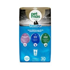 Tapete Higiênico Petmais TreinePet para Cães Porte Pequeno ou Filhotes 55x60cm - Contém 30 unidades
