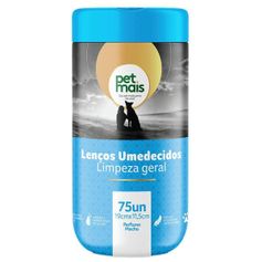 Lenço Umedecido Petmais Perfumado Macho para Cães 19x11,5cm - Contém 75 unidades