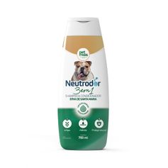 Shampoo e Condicionador Petmais Neutrodor 3 em 1 Erva de Santa Maria para Cães 700ml