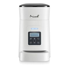 Alimentador Automático Mimo Tech Auto Feeder  para Cães e Gatos Branco 4lts
