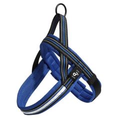 Peitoral Multilaser Mimo com LED para Cães Porte Médio Azul - Tamanho M
